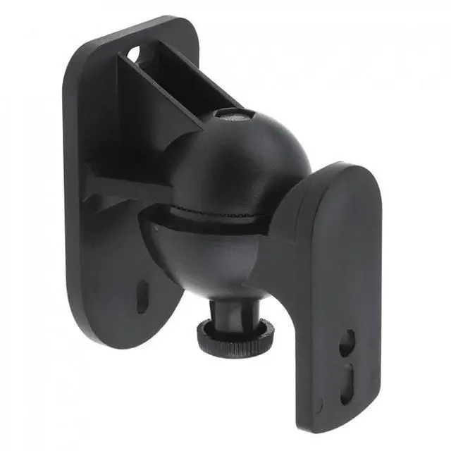 Alt view image 3 of 7 - Pair Black Surround Sound Speaker Wall Mount Brackets 45 Degree Rotatable Design TV Wall Mount 8 x 4.5 x 5.8cm