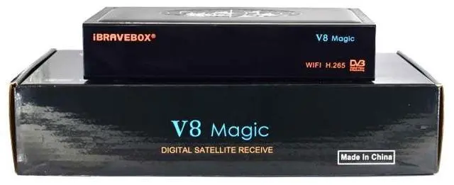 Alt view image 7 of 7 - iBRAVEBOX V8 MAGIC Digital Satellite Signal Finder Meter, Support H.265+DVB-S/S2 & IPTV, US Plug