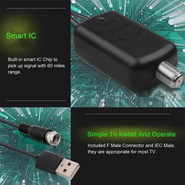 Alt view image 6 of 7 - USB Connector Signal Booster Amplifier + IEC Converter Head