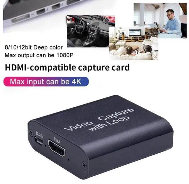 Alt view image 7 of 7 - USB To HDMI HD Video Capture Card Supports 4K X 2K