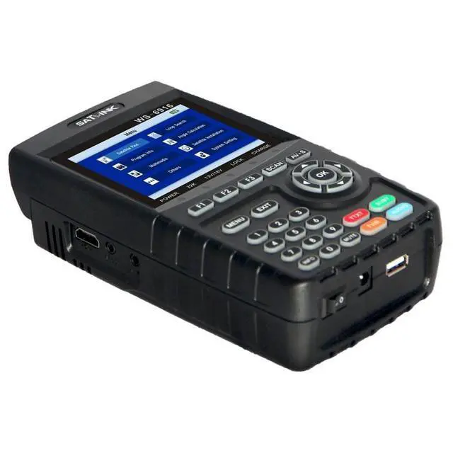 Alt view image 2 of 6 - SATLINK WS6916 Digital Satellite Signal Finder Meter, 3.5 inch TFT LCD Screen, Support DVB-S / S2, MPEG-2 / MPEG-4 (AU Plug)
