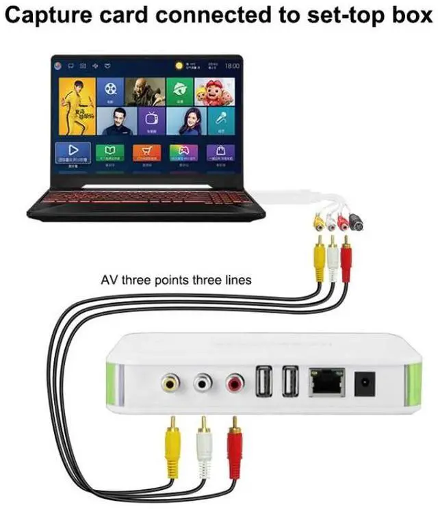 Alt view image 5 of 7 - Portable USB 2.0 Audio Video Capture Card Adapter VHS to DVD Video Capture for Win7 / Win8/ XP/ Vista, Free Drive