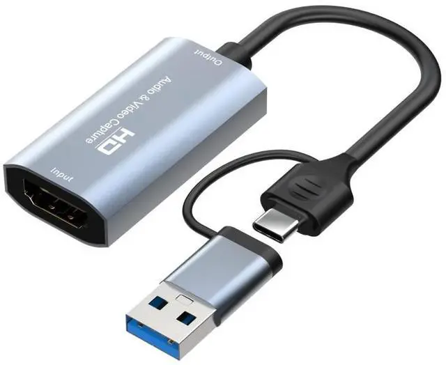 Alt view image 3 of 7 - Z29 HDMI/M Female to USB-Type C/M Male HD Video Capture Card Z29