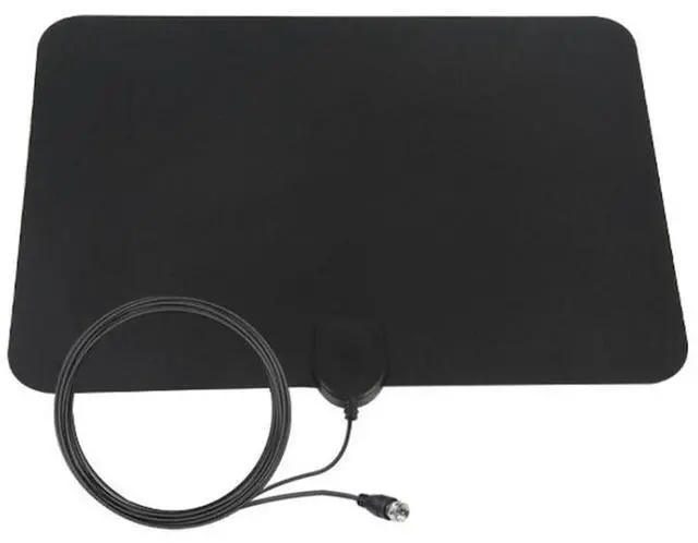 Alt view image 2 of 6 - AN-1003 5dBi/25dBi Indoor HDTV Antenna, VHF170-230/UHF470-862MHz(Black)