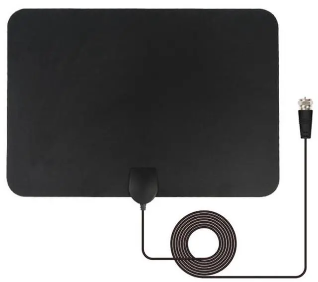 Alt view image 3 of 6 - AN-1003 5dBi/25dBi Indoor HDTV Antenna, VHF170-230/UHF470-862MHz(Black)