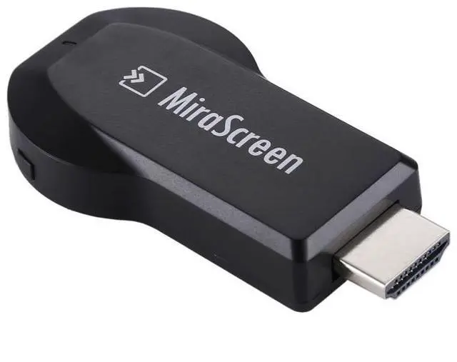 Alt view image 4 of 7 - MiraScreen WiFi Display Dongle / Miracast Airplay DLNA Display Receiver Dongle Wireless Mirroring Screen Device with 2 in 1 USB Cable (Black)