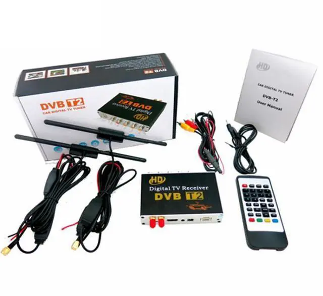 Alt view image 3 of 7 - High Speed 90km/h H.264 / AVC MPEG4 Mobile Digital Car DVB-T2 TV Receiver, Suit for Europe / Singapore / Thailand / Africa ect. Market(Black)