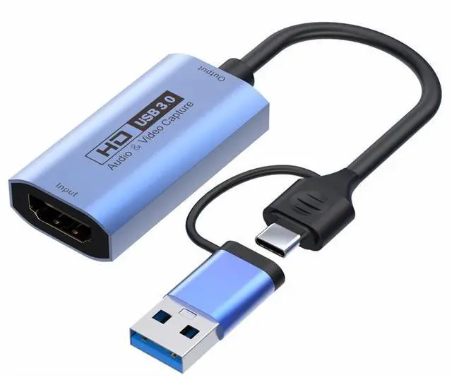 Main image of Z29C HDMI/F Female to USB-C / Type-C+USB 3.0/M Male HD Video Capture Card