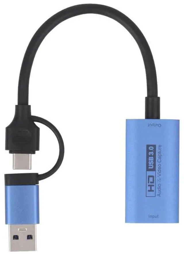 Alt view image 2 of 7 - Z29C HDMI/F Female to USB-C / Type-C+USB 3.0/M Male HD Video Capture Card
