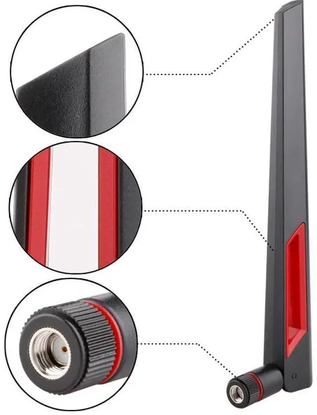 Alt view image 4 of 5 - 2.4G / 5G WiFi 12dBi RP-SMA Male Antenna for Router Network