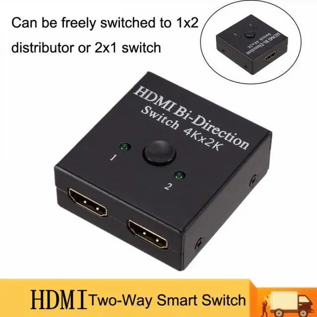 Alt view image 5 of 6 - ZHQ010 HDMI Two-Way Smart 2 to 1 Out Switch ZHQ010