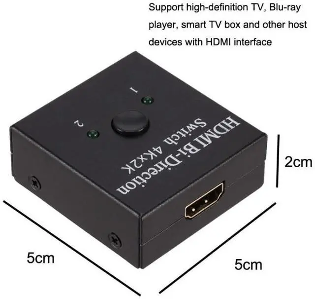 Alt view image 6 of 6 - ZHQ010 HDMI Two-Way Smart 2 to 1 Out Switch ZHQ010