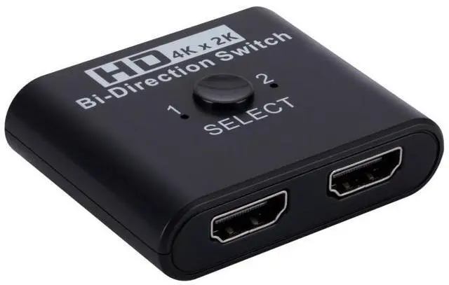 Alt view image 3 of 7 - 2 In 1 Out 4K HD Video Bi-Direction HDMI Switcher