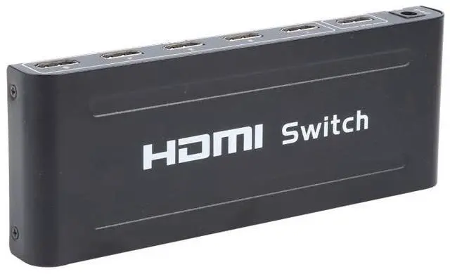 Alt view image 3 of 6 - Full HD 1080P 5 Ports HDMI Switch with Remote Control & LED Indicator(Black)