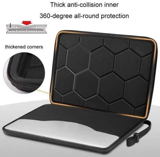 Alt view image 6 of 7 - Hard Shell Computer Bag Anti-fall Anti-pressure Sleeve Bag 13-13.3 inch (Starry Sky)