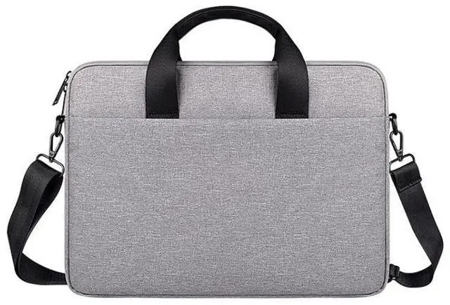Main image of ST09 Portable Single-shoulder Laptop Bag, Size: 13.3 inches 13.3 inches (Gray with Shoulder Strap)