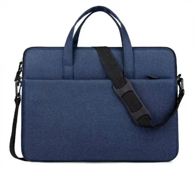 Main image of ST09 Portable Single-shoulder Laptop Bag, Size: 13.3 inches 13.3 inches (Navy Cyan with Shoulder Strap)