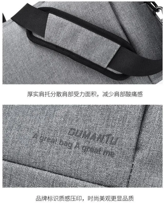 Alt view image 5 of 6 - OUMANTU 020 Event Computer Bag Oxford Cloth Laptop Computer Backpack, Size: 15 inch 15 inch (Black)