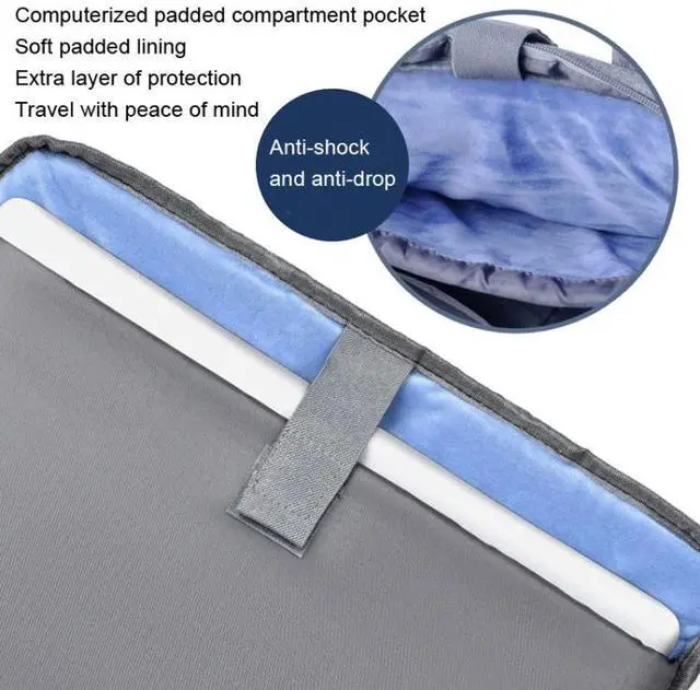 Alt view image 6 of 6 - OUMANTU 020 Event Computer Bag Oxford Cloth Laptop Computer Backpack, Size: 15 inch 15 inch (Black)