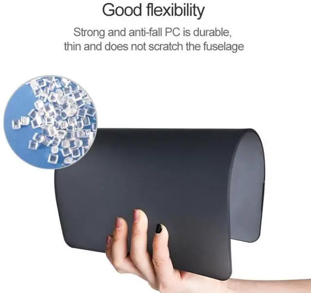 Alt view image 3 of 7 - For Huawei MateBook X Pro 2022 Shockproof Frosted Laptop Protective Case (Black)