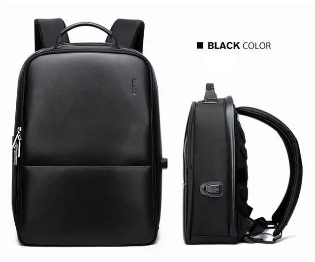 Alt view image 3 of 7 - Bopai 751-006431 Business Waterproof Anti-theft Large Capacity Double Shoulder Bag,with USB Charging Port, Size: 27x16.5x40cm (Black)