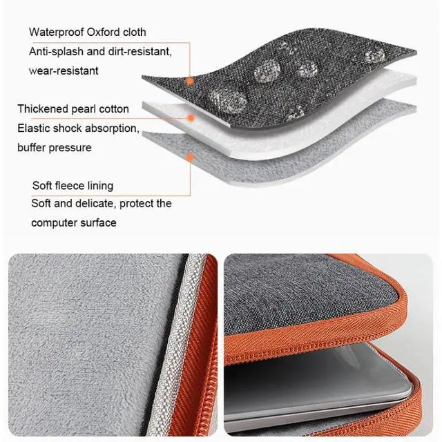 Alt view image 4 of 7 - ND02 Waterproof Portable Laptop Case, Size: 13.3 inches 13.3 inches (Beauty Pink)