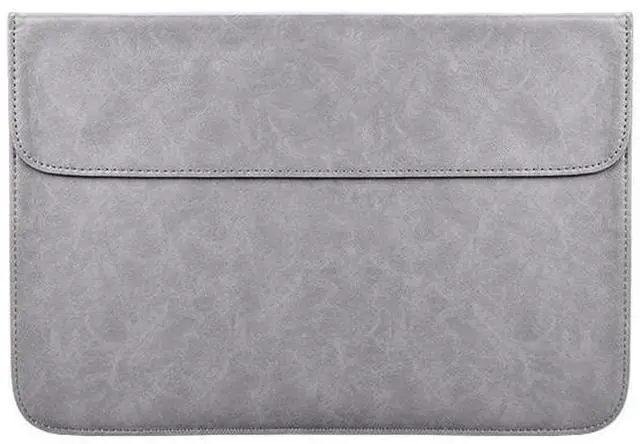 Main image of PU01S PU Leather Horizontal Invisible Magnetic Buckle Laptop Inner Bag for 13.3 inch laptops (Grey)