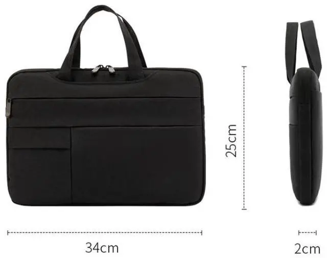 Alt view image 2 of 7 - POFOKO C510 Waterproof Oxford Cloth Laptop Handbag For 12-13 inch Laptops(Black) For 12-13 inch Laptops (Black)