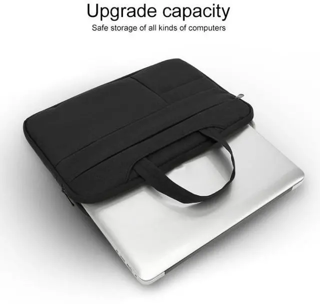 Alt view image 3 of 7 - POFOKO C510 Waterproof Oxford Cloth Laptop Handbag For 12-13 inch Laptops(Black) For 12-13 inch Laptops (Black)