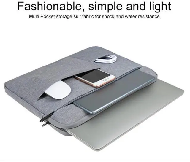 Alt view image 6 of 7 - POFOKO C510 Waterproof Oxford Cloth Laptop Handbag For 12-13 inch Laptops(Black) For 12-13 inch Laptops (Black)