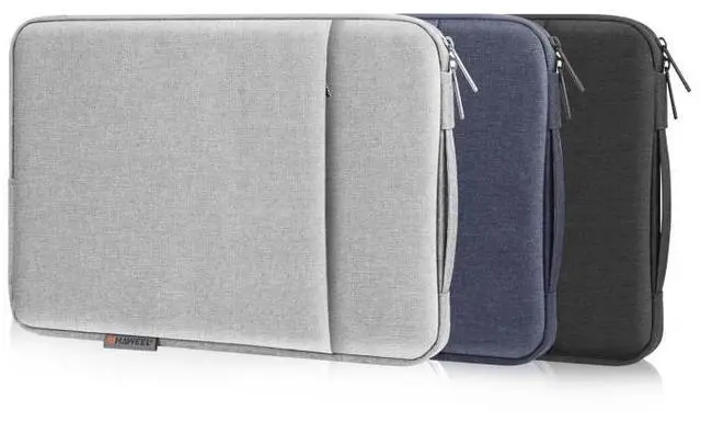 Alt view image 2 of 7 - HAWEEL Laptop Sleeve Case Zipper Briefcase Bag with Handle for 12.5-13.5 inch Laptop (Black)