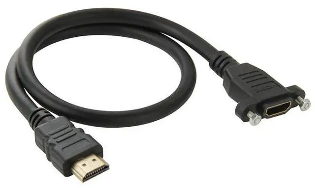 Main image of 50cm High Speed HDMI 19 Pin Male to HDMI 19 Pin Female Connector Adapter Cable(Black)