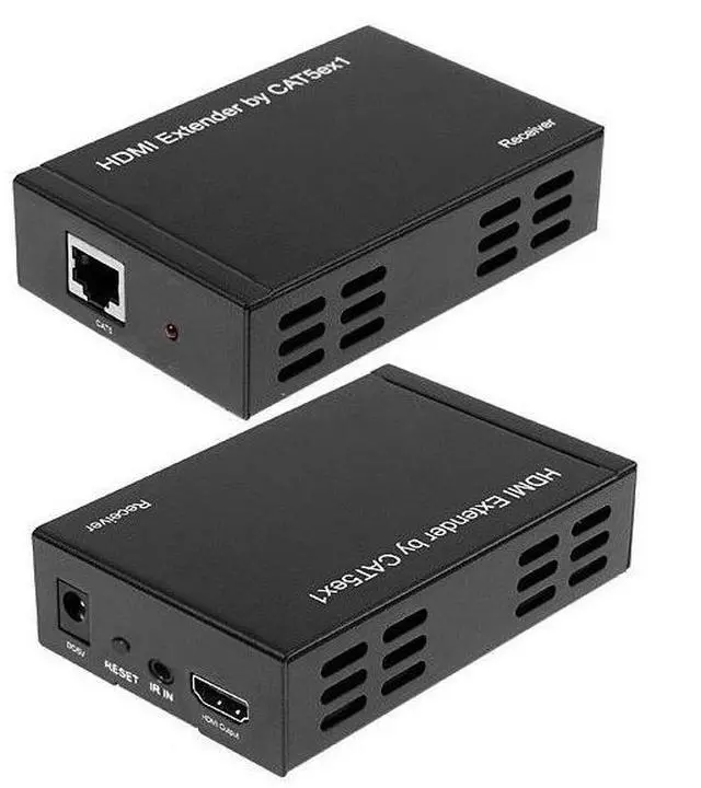 Alt view image 3 of 6 - Full HD 1080P HDMI To Extender Transmitter + Receiver over One 100m CAT5E / CAT6 (TCP/IP)