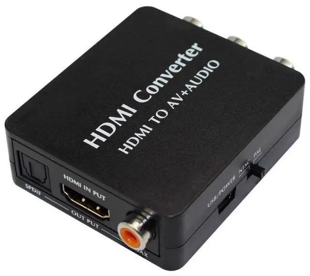 Main image of HDMI to AV Audio Converter Support SPDIF Coaxial Audio NTSC PAL Composite Video HDMI to 3RCA Adapter for TV /PC /PS3 / Blue-ray DVD