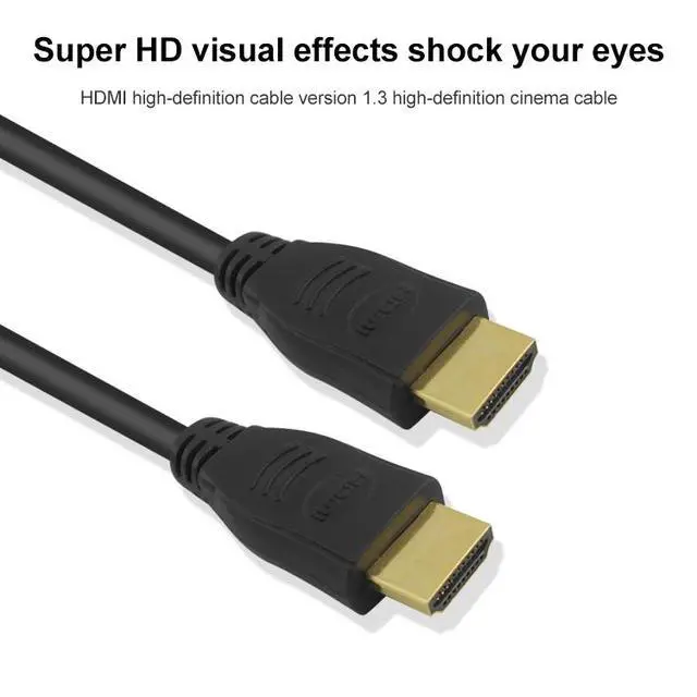 Alt view image 2 of 7 - 50cm HDMI 19 Pin Male to HDMI 19Pin Male Cable, 1.3 Version, Support HD TV / Xbox 360 / PS3 etc (Black + Gold Plated)