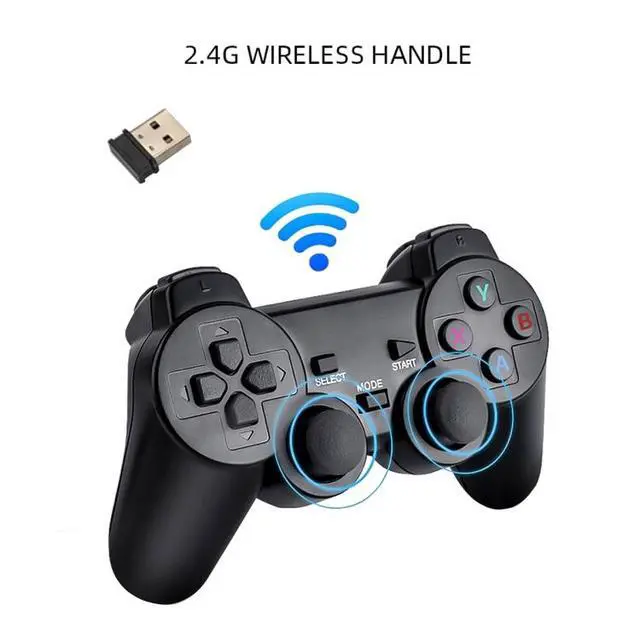Alt view image 5 of 7 - M8 Wireless HDMI Arcade Game Home TV Mini Game Machine with 2 x GamePads 32G Memory M8 32G (Wireless)
