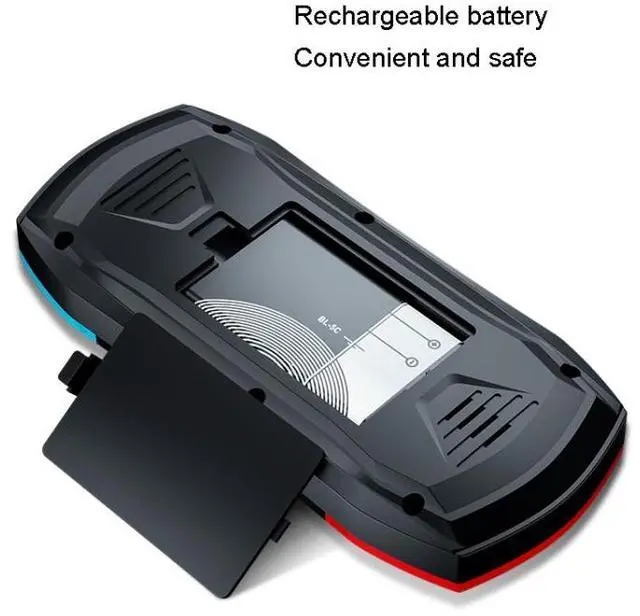 Alt view image 3 of 5 - F1 3 Inch Horizontal Screen 620 In 1 Large Screen Pocket Console, Style: Double Player Black Double Player Black