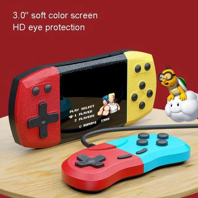 Alt view image 4 of 5 - F1 3 Inch Horizontal Screen 620 In 1 Large Screen Pocket Console, Style: Double Player Black Double Player Black