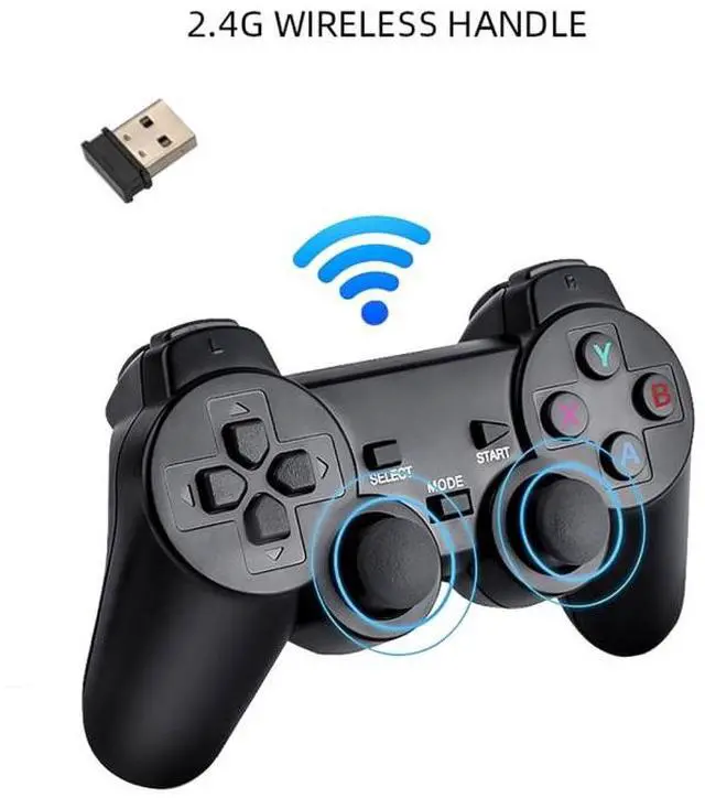 Alt view image 5 of 7 - M8 Wireless HDMI Arcade Game Home TV Mini Game Machine with 2 x GamePads 64G Memory M8 64G (Wireless)