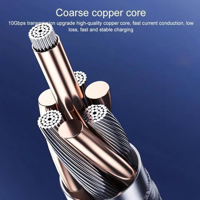 Alt view image 5 of 6 - For Steam Deck Gen2 100W USB-C/Type-C Male to USB-C/Type-C Male Stereo Curved Data Cable, Length:3m 3m