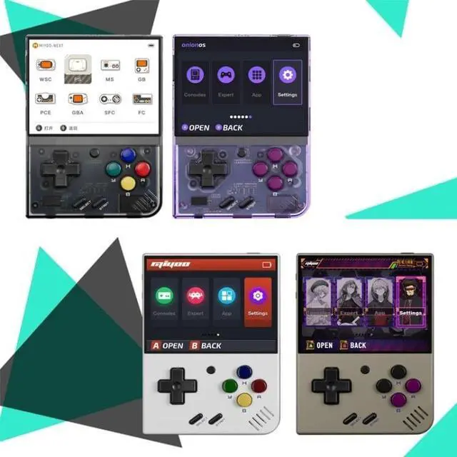 Alt view image 2 of 7 - Miyoo Mini Plus 3.5 Inch IPS Screen Retro Handheld Game Console NO Card 0 Games (Transparent Black)