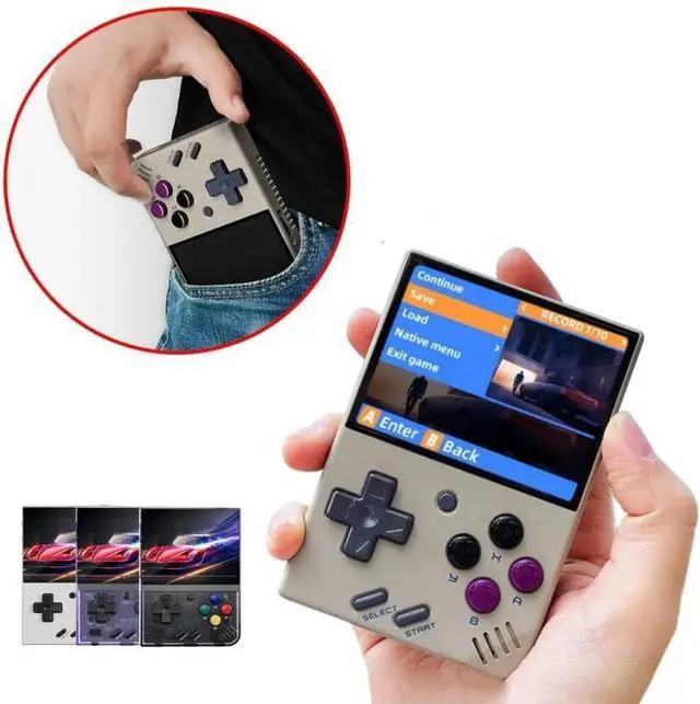 Alt view image 4 of 7 - Miyoo Mini Plus 3.5 Inch IPS Screen Retro Handheld Game Console NO Card 0 Games (Transparent Black)