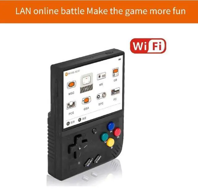 Alt view image 7 of 7 - Miyoo Mini Plus 3.5 Inch IPS Screen Retro Handheld Game Console NO Card 0 Games (Transparent Black)