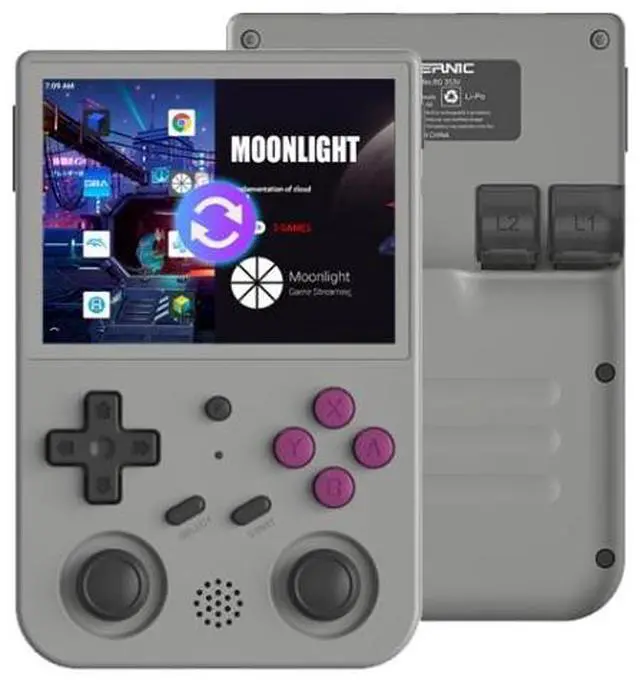 Main image of ANBERNIC RG353VS 3.5 Inch Wireless Game Box Linux Single OS Handheld Game Console 128G 25000 Games 128G 25000 Games (Gray)