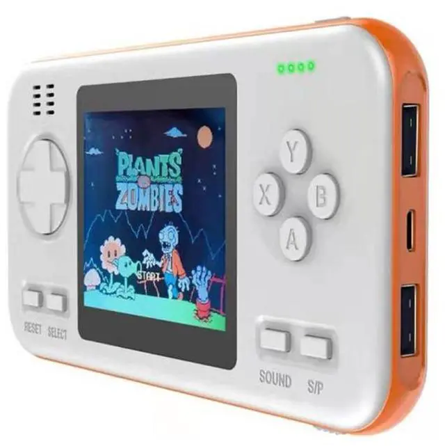 Main image of 416 Pocket Console Portable Color Screen 8000mAh Rechargeable Game Machine White Orange (White Orange)
