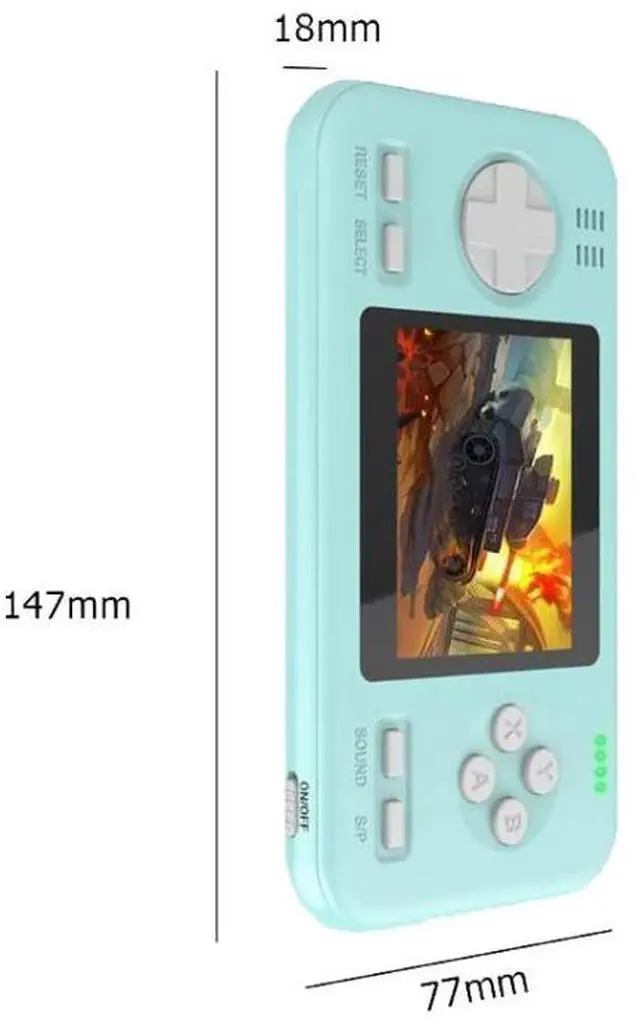 Alt view image 2 of 6 - 416 Pocket Console Portable Color Screen 8000mAh Rechargeable Game Machine White Orange (White Orange)