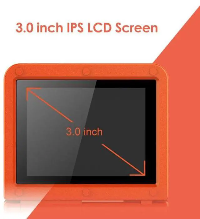 Alt view image 2 of 7 - Powkiddy V90 3.0 inch IPS Screen 64-bit Retro Handheld Game Console with 16GB Memory (Black)