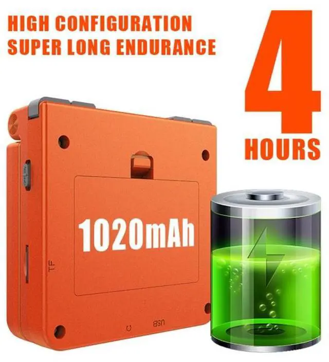 Alt view image 4 of 7 - Powkiddy V90 3.0 inch IPS Screen 64-bit Retro Handheld Game Console with 16GB Memory (Black)