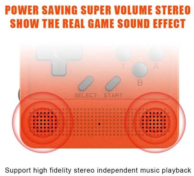 Alt view image 6 of 7 - Powkiddy V90 3.0 inch IPS Screen 64-bit Retro Handheld Game Console with 16GB Memory (Black)