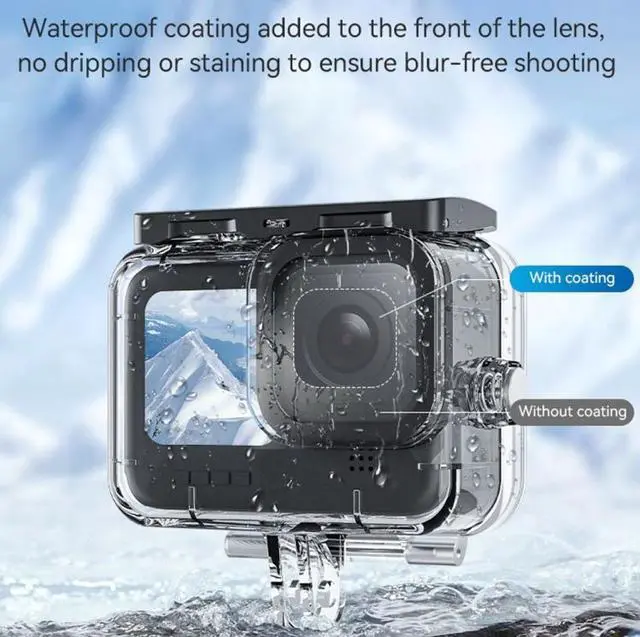 Alt view image 5 of 7 - For GoPro Hero11 Black / HERO10 Black / HERO9 Black TELESIN Waterproof Case Full Scene Anti-Fog Underwater Diving Housing For GoPro Hero11 Black / HERO10 Black / HERO9 Black
